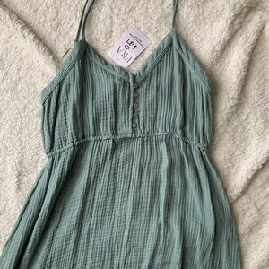 Green midi dress